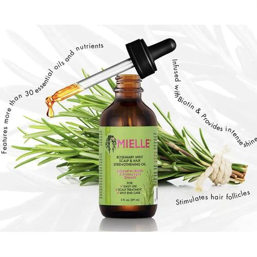 Rosemary Mint Scalp & Hair Strengthening Oil - 59ml